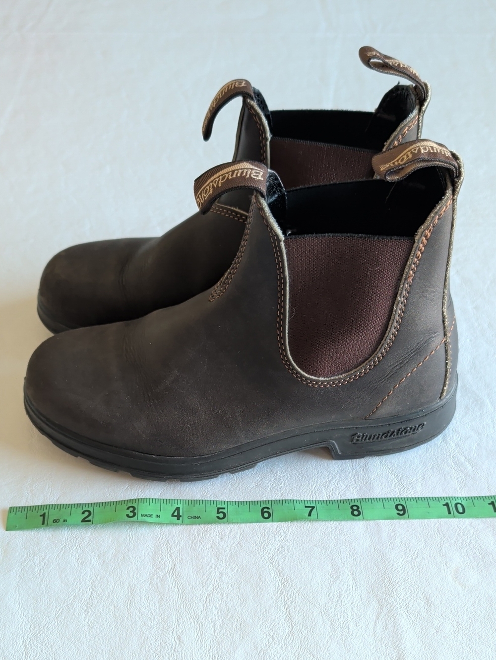 Blundstone Chelsea Boots Dark Walnut Brown Leather Men's Sz 4.5 Women's 6 / 6.5 - Picture 7 of 11